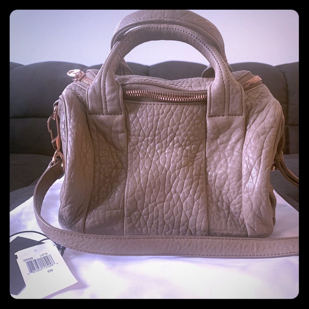 Alexander Wang Latte Rockie Rose Gold Hardware